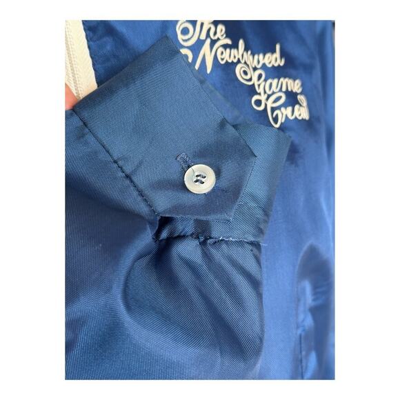 Collegiate Pacific Vintage The Newlywed Game Crew Jacket 1970s TV Blue M - Picture 5 of 11